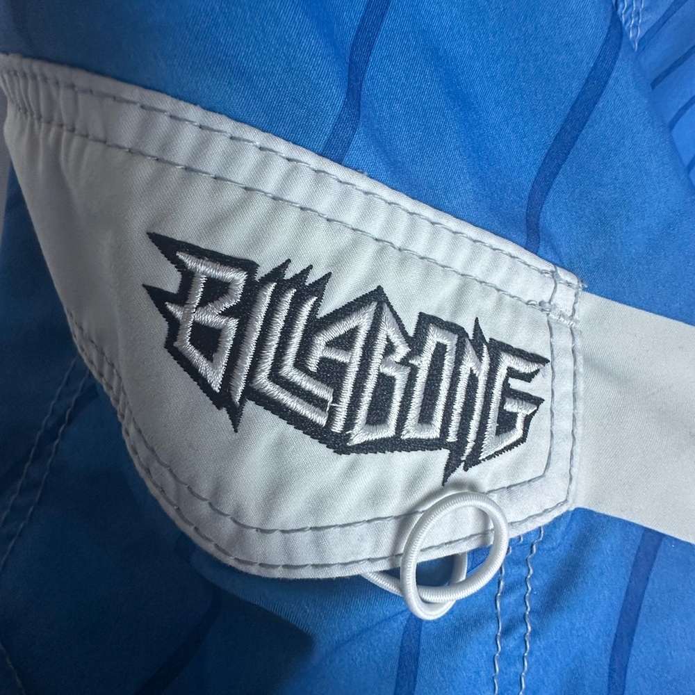 Billabong Blue and Black Board Shorts with Geometric Design - Picture 7 of 9